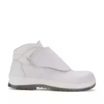 Soulier haut lacet velcro 45 blanc Sixton