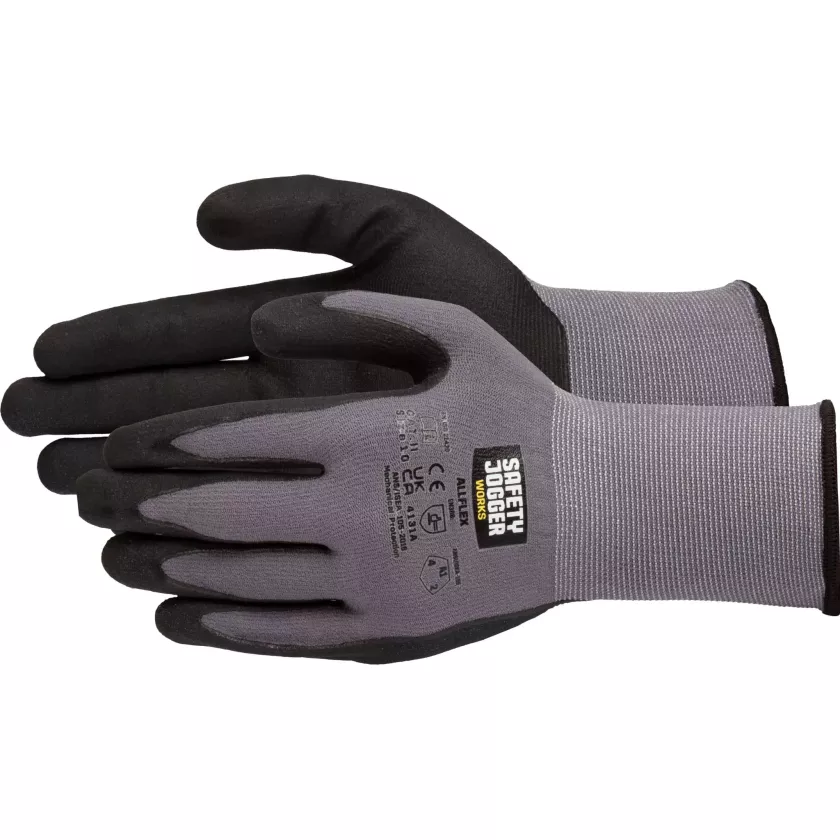 Sous-gant travail antiderapant gris - taille 9 (paquet de 12 pièces)