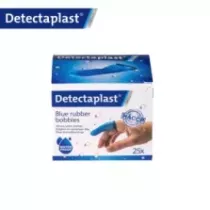 Bobbies bleu caoutchouc Detectaplast (paquet de 25 pièces)