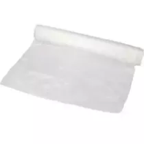 Sacs poubelles 120L 50my 70x110cm LDPE transp (10 roul 25pcs) (carton de 250 pièces)