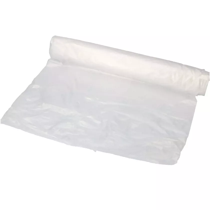 Sacs poubelles 120L 50my 70x110cm LDPE transp (10 roul 25pcs) (carton de 250 pièces)
