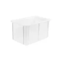 Bac empilable 60L synth. blanc 600x400x320mm
