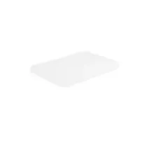 Couvercle bac empil. synt. blanc 600x400mm