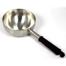 Pelle main ronde 2L inox diametre 200mm manche 20cm