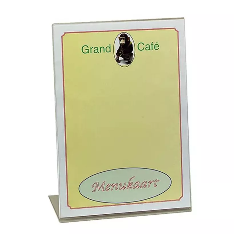 Porte menu plexi transparent A4 32x20cm