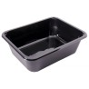 CPET tray 227x178x70mm noir 1 compartiment 1965ml reference 2227-1O