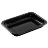 CPET tray 187x137x25mm noir 1 compartiment 480ml reference 2187-1C