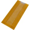 Sac pain plus fenetre paraffine brun 400x225x(2x52,5)mm 1kg rond
