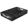 Bac pliable verrou actif noir 600x400x131mm