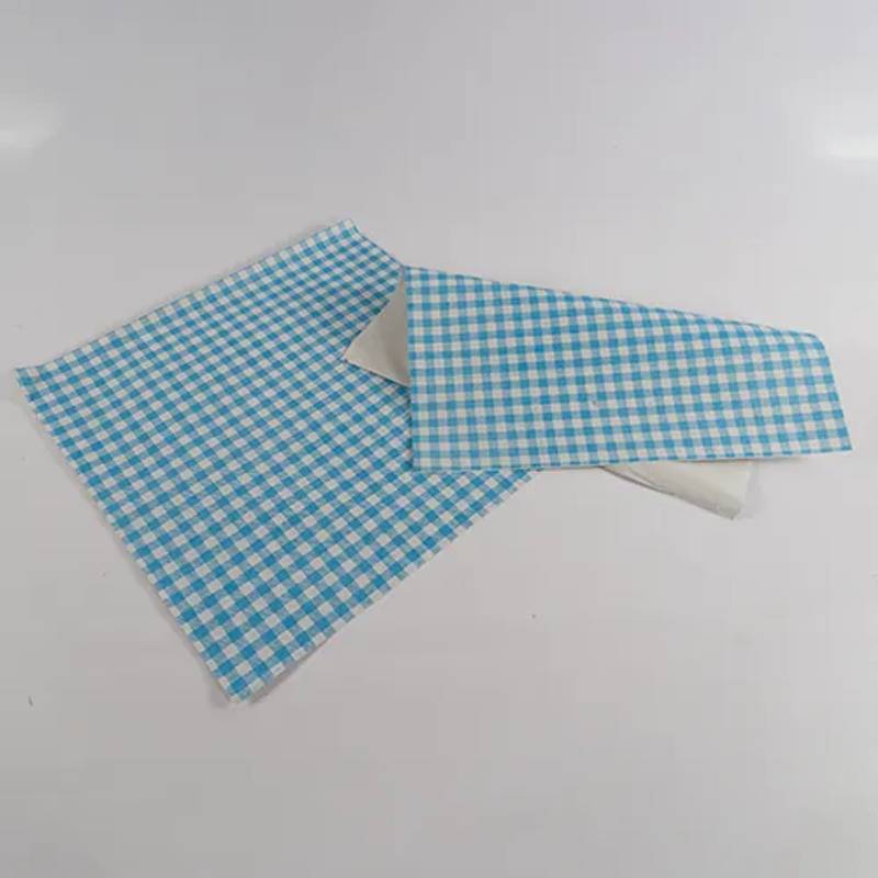 Papier duplex 32x32cm Vichy bleu JM