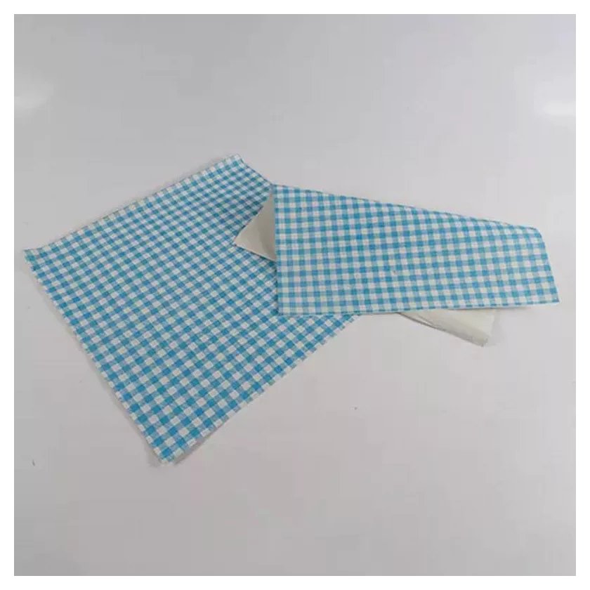 Papier duplex 32x32cm Vichy bleu JM