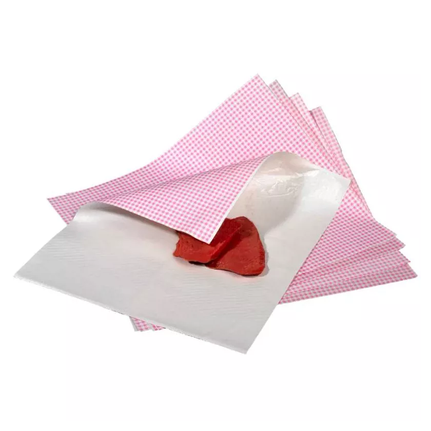 Papier duplex 40x48cm Vichy rose