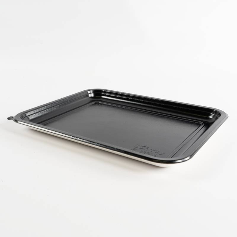 Barquette papier/PET noire...