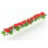 Barrettes petites roses rouges