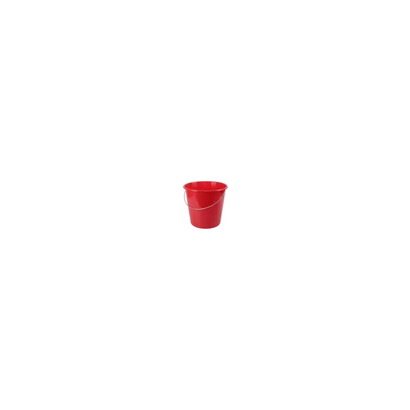 Seau plastique 10L rouge